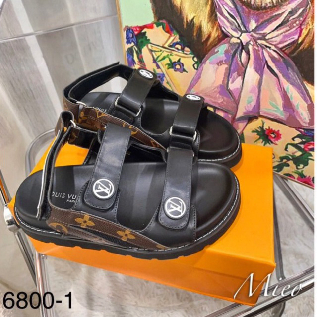 Xăng Đan Eo Vi Màu Pastel Đế 3cm new 2023