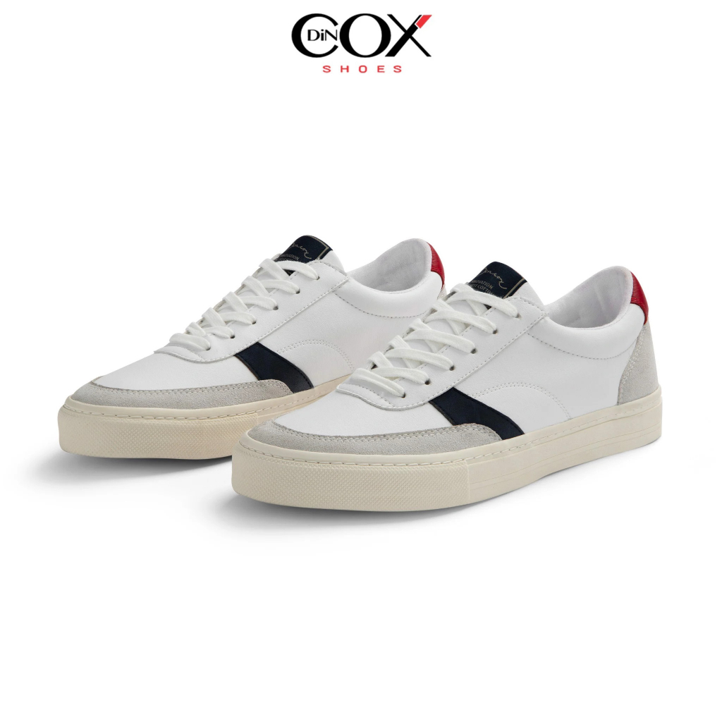 Giày Sneaker Nam E13 OffWhite Navy Red Giày thể thao