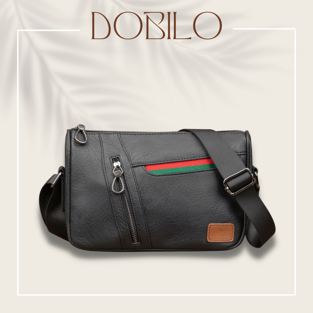 Túi Đeo Chéo Da Nam, DOBILO Túi xách Da Unisex - BG04