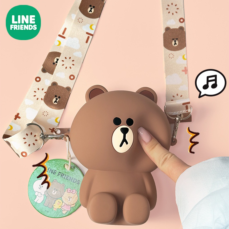 Túi đeo chéo silicon Brown