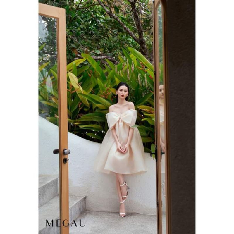 ❤️Váy xòe tơ nơ ngực tiểu thư ❤️