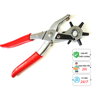 Kìm bấm lỗ thắt lưng, dây đồng hồ, dây da 6 kích thước lỗ