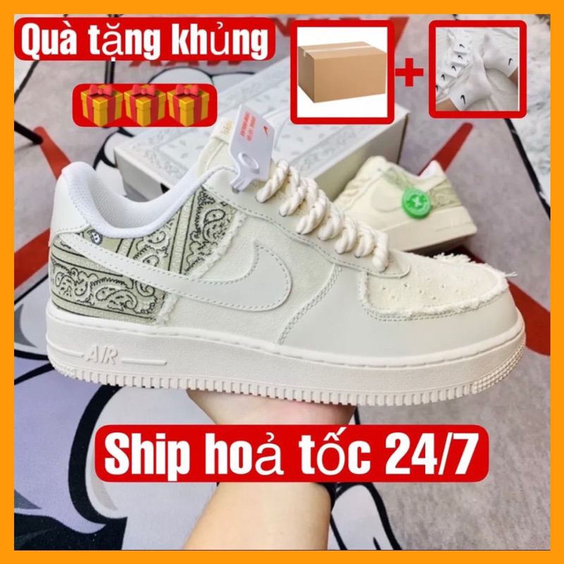 Giày_nike air force 1, AF1 NAM NỮ dây thừng mẫu hót trend