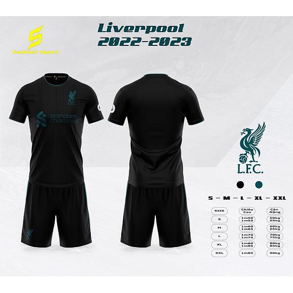 (FAN THE KOP LIVERPOOL）Bộ Quần Áo Đá Bóng CLB Liverpool - Mùa Giải 2023- Chất Liệu Thun Lạnh Cao Cấp