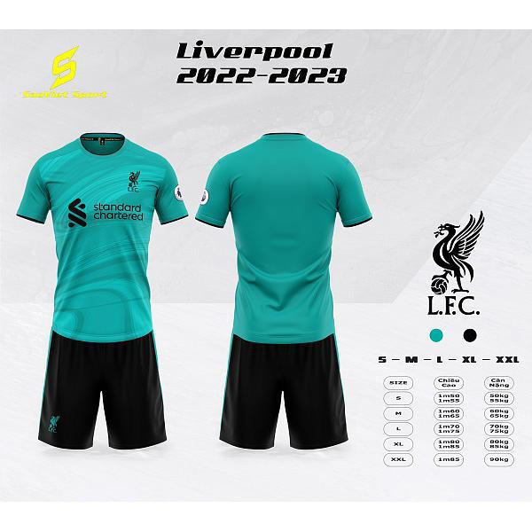 (FAN THE KOP LIVERPOOL）Bộ Quần Áo Đá Bóng CLB Liverpool - Mùa Giải 2023- Chất Liệu Thun Lạnh Cao Cấp