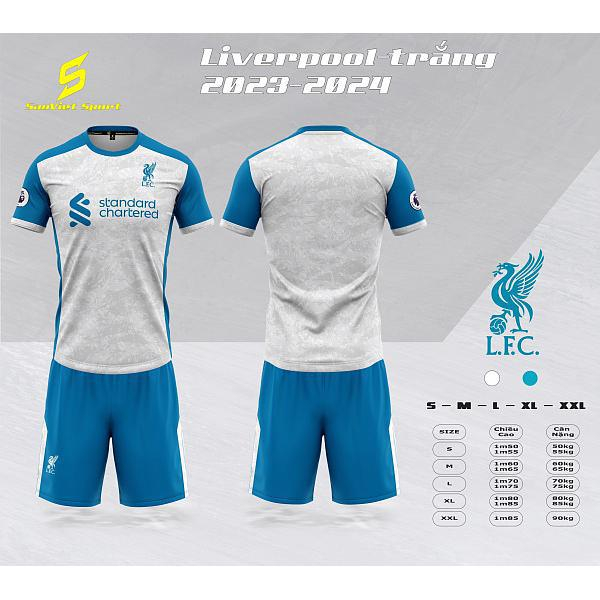 (FAN THE KOP LIVERPOOL）Bộ Quần Áo Đá Bóng CLB Liverpool - Mùa Giải 2023- Chất Liệu Thun Lạnh Cao Cấp