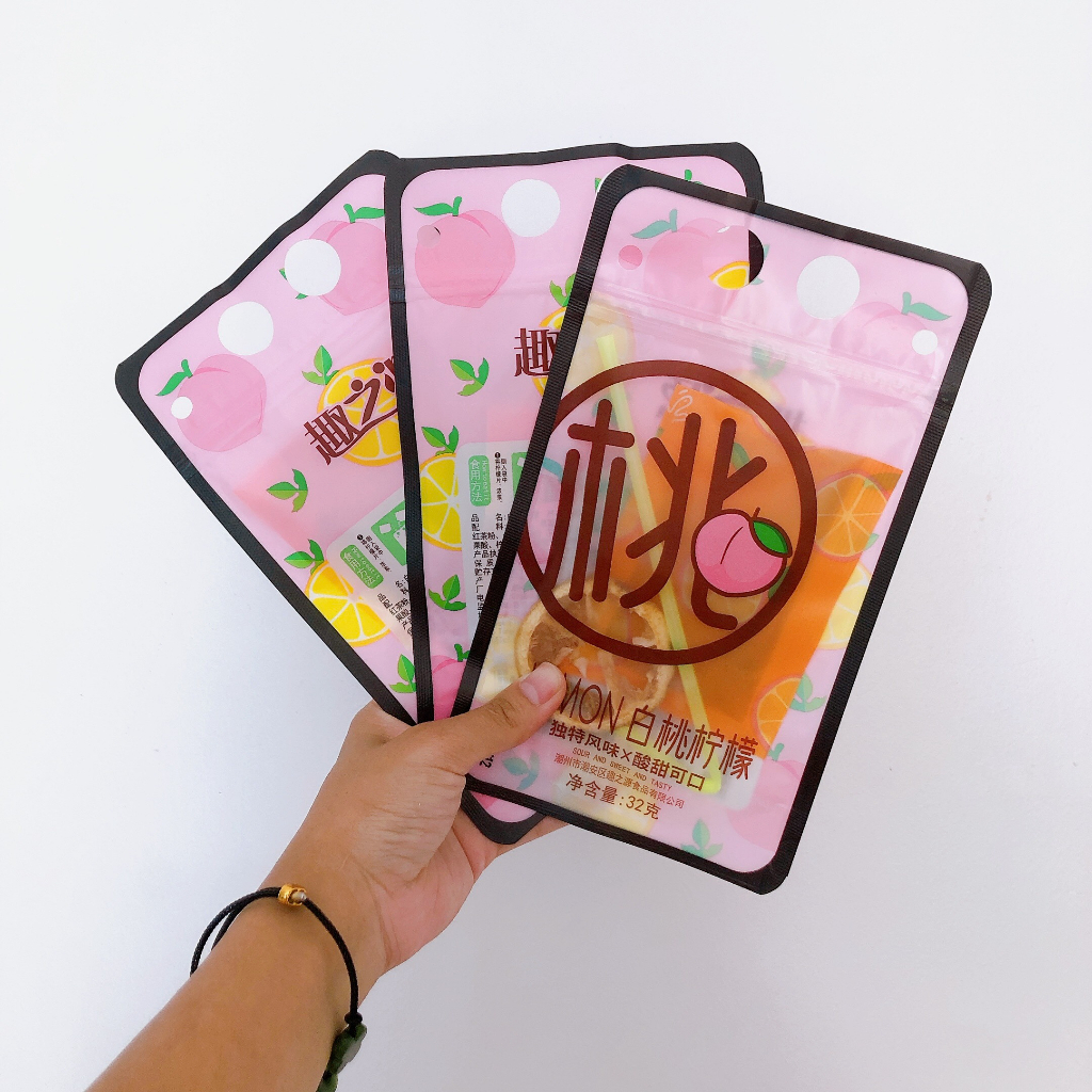 Trà túi zip cô đặc tự pha loại ngon - Trà chanh túi zip tiện lợi