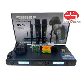 Micro shure ugx9 không dây cao cấp. micro chuyển tần số cao cấp - công ty thiên phúc