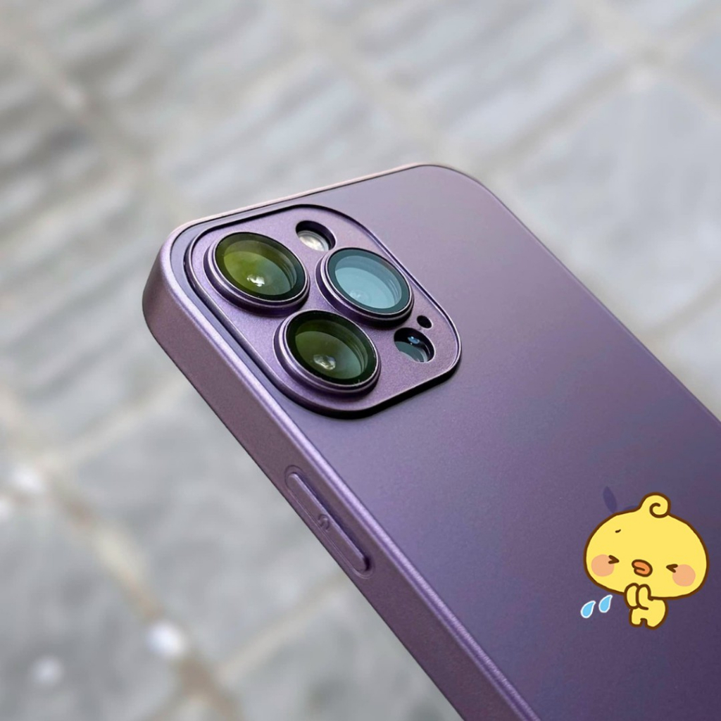 Ốp Lưng Độ Màu Tím nhám Iphone 14 Pro Max, 14 Pro, 13 Pro Max, 12 Pro Max, 11 Pro Max Siêu Đẹp Hãng LIKGUS