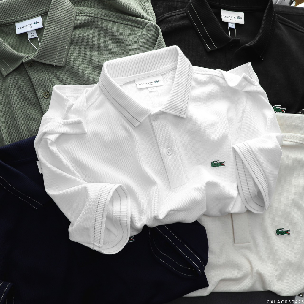 Áo thun POLO L.C viền chỉ vàng, chất vải cotton mềm mịn, Áo POLO nam thoáng mát, chuẩn form, sang trọng - Takeplace