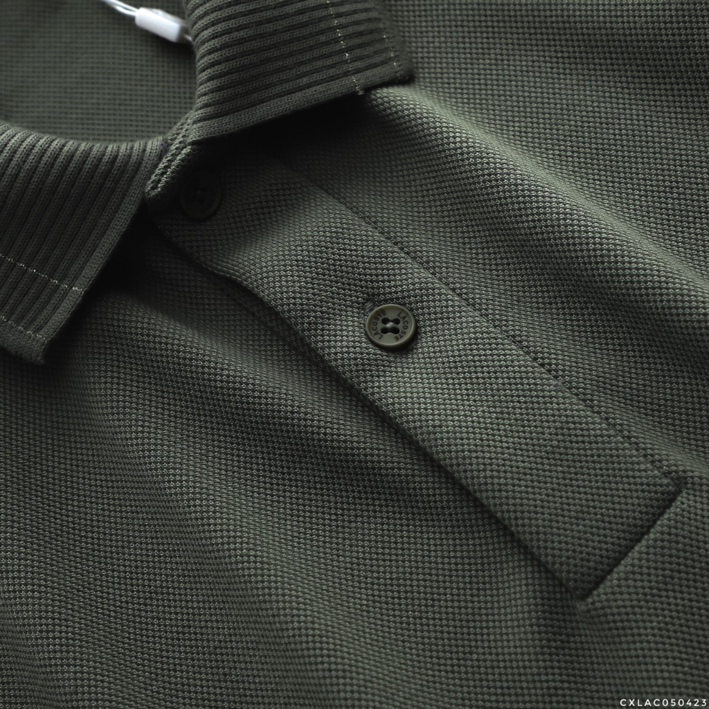 Áo thun POLO L.C viền chỉ vàng, chất vải cotton mềm mịn, Áo POLO nam thoáng mát, chuẩn form, sang trọng - Takeplace