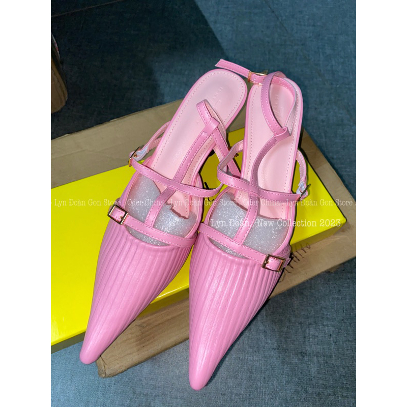 Giày mũi nhọn gót 3phan QC loại 1
