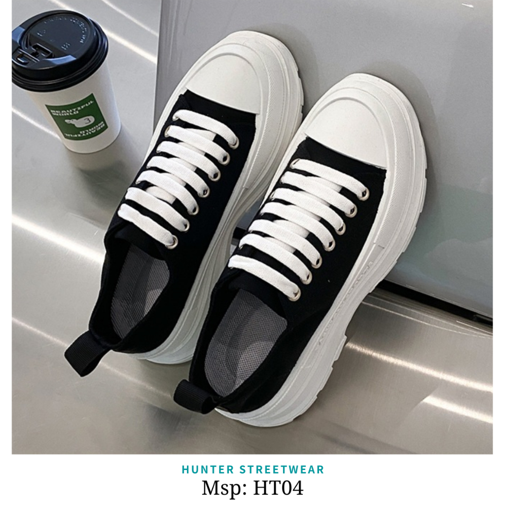 Sneakers Nam-Nữ size 37-44 ĐƠN GIẢN - NĂNG ĐỘNG dễ phối đồ - 2 màu Trắng x Đen