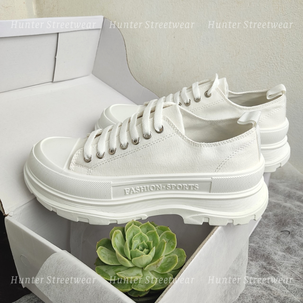 Sneakers Nam-Nữ size 37-44 ĐƠN GIẢN - NĂNG ĐỘNG dễ phối đồ - 2 màu Trắng x Đen