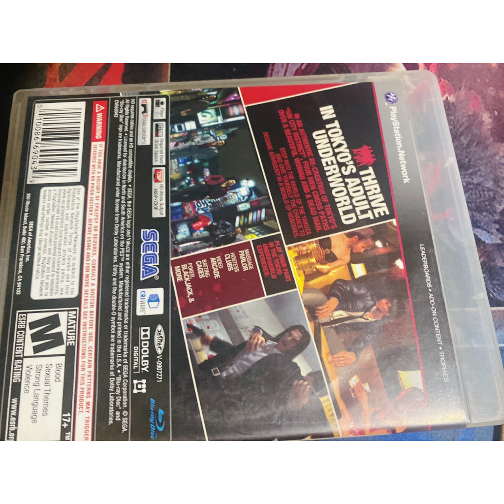 Yakuza 4 đĩa game PS3
