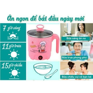 Ca nấu mì đa năng siêu tốc , nồi lẩu điện mini