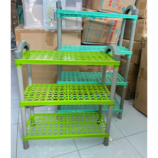 ✿KỆ DÉP 3 TẦNG CHÂN ỐNG✿  Kệ giày dép 3 tầng bằng nhựa - kệ để giày dép tự tháo lắp Hàng Việt Nam ✿Shian VN✿