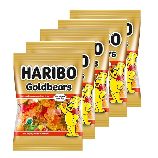 Kẹo Dẻo Haribo Goldbears, Happy Cola, Starmix, Worms 80gr 