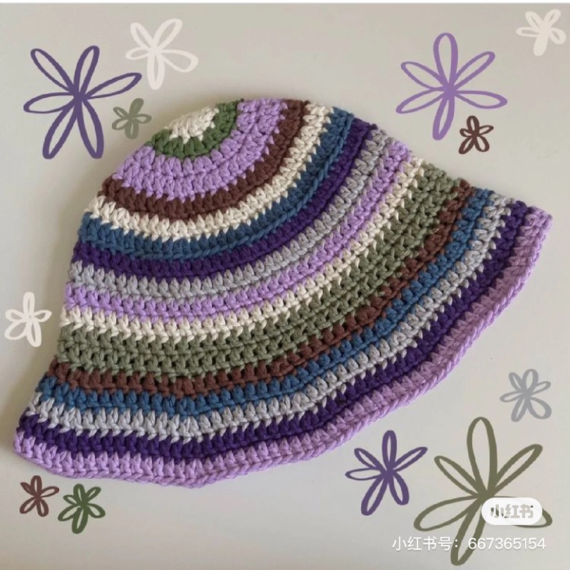 NÓN LEN HANDMADE TAI BÈO SẮC MÀU DỄ THƯƠNG