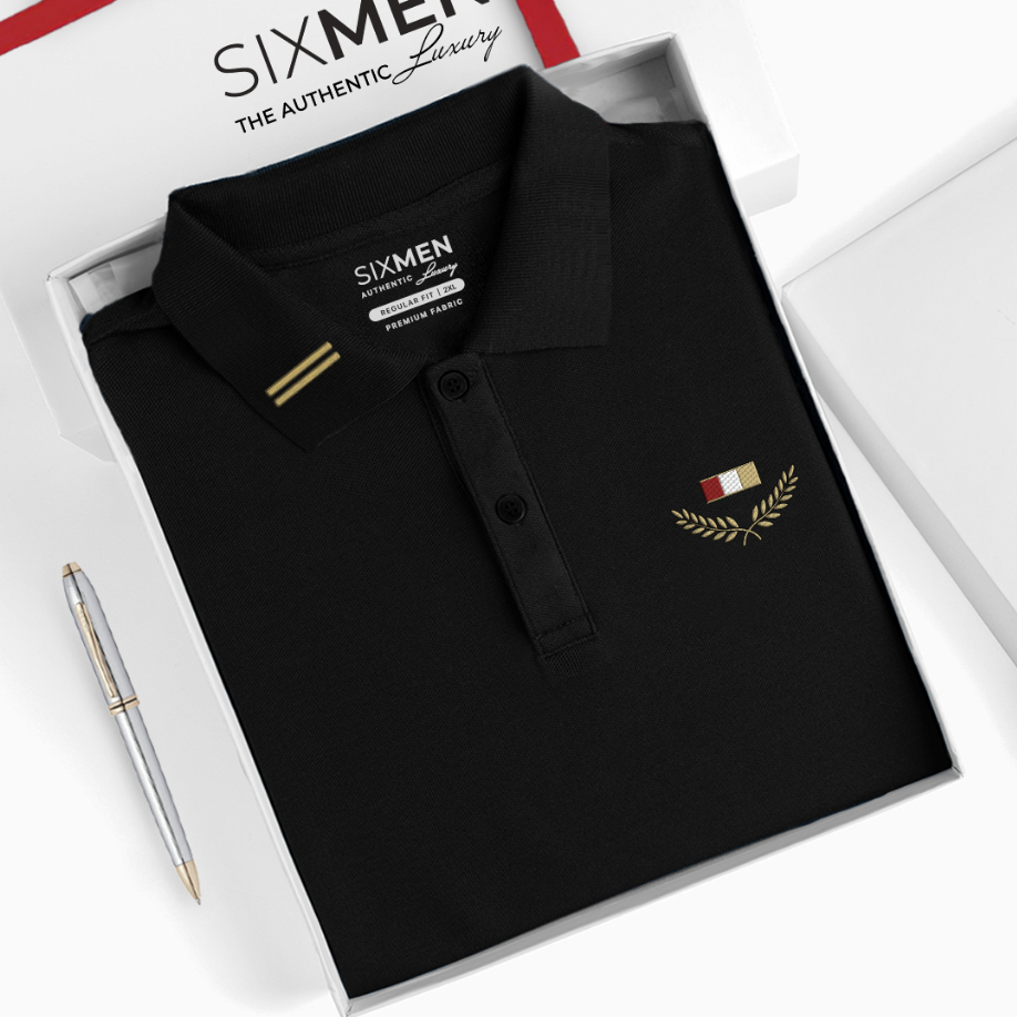 Áo thun Polo Cao Cấp Nam cổ bẻ SIXMEN - Màu Đen - Thoáng mát, sang trọng - POLO VICTORYA