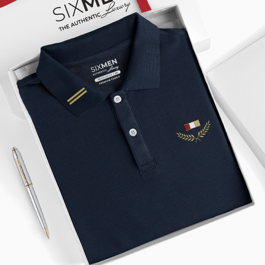 Áo thun Polo Cao Cấp Nam cổ bẻ SIXMEN - Xanh Đen - Thoáng mát, sang trọng - POLO VICTORYA