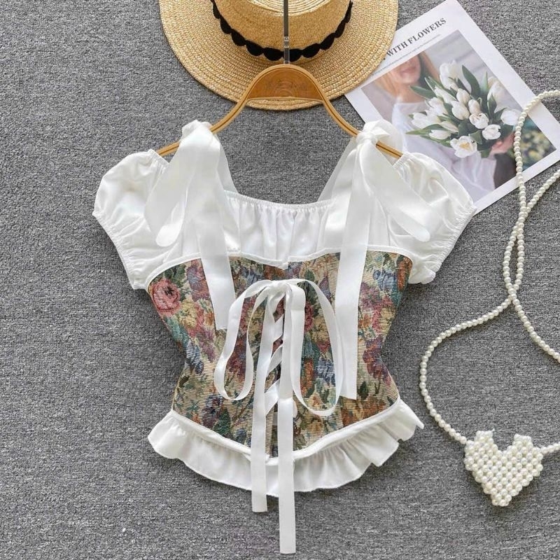 Áo phối corset