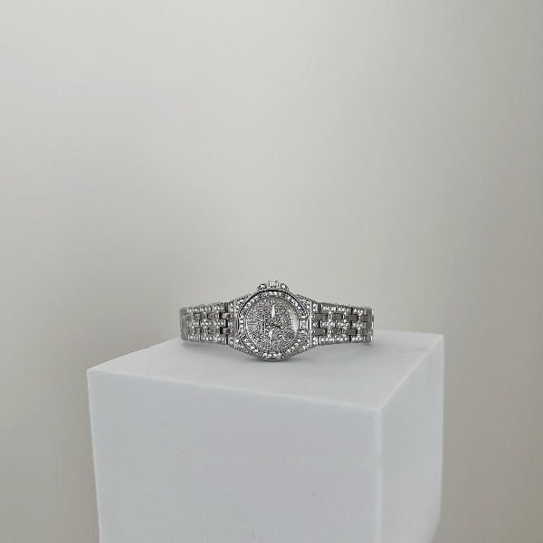 Đồng hồ nam nữ dây kim loại TB129 mặt trắng chống nước bảo hành