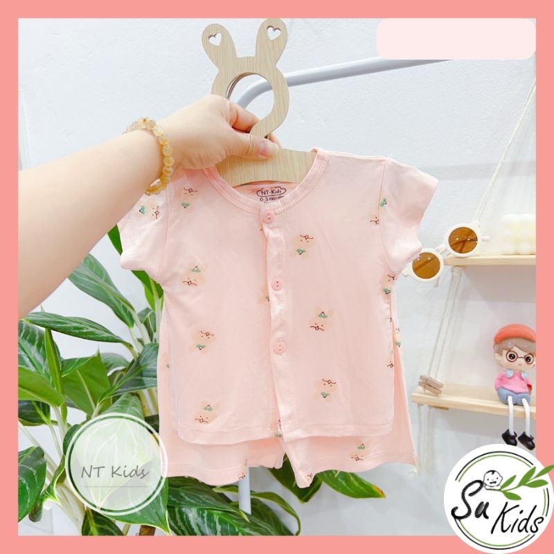 Bộ quần áo sơ sinh chất thun lạnh pettit mềm mại cho bé