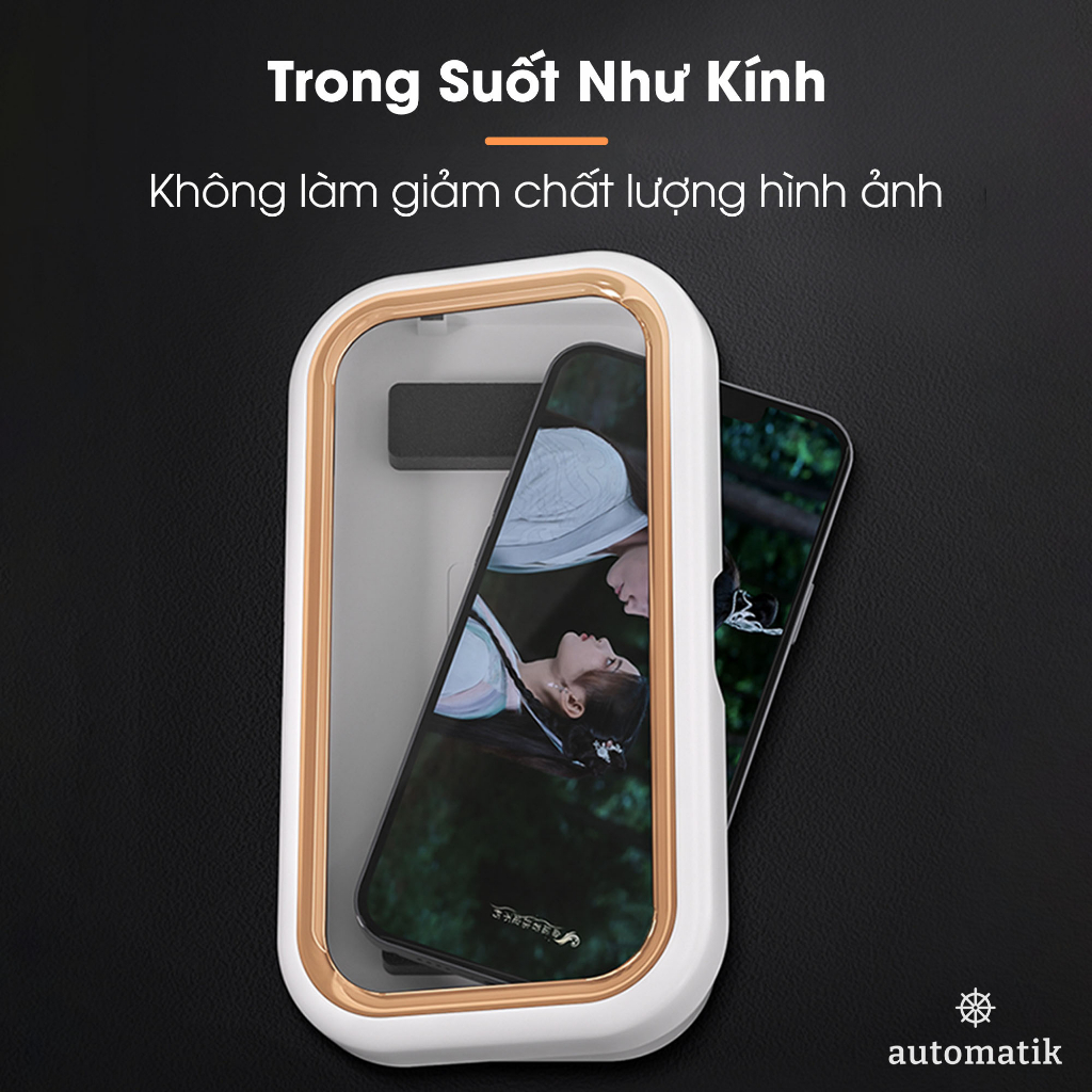 Hộp Đựng Điện Thoại Nhà Tắm Chống Nước 360 Độ Treo Tường Cảm Ứng Giá Đỡ Đa Năng Có Thể Điều Chỉnh - Automatik