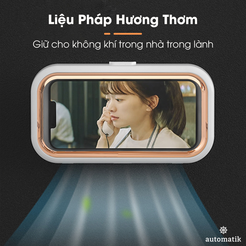 Hộp Đựng Điện Thoại Nhà Tắm Chống Nước 360 Độ Treo Tường Cảm Ứng Giá Đỡ Đa Năng Có Thể Điều Chỉnh - Automatik