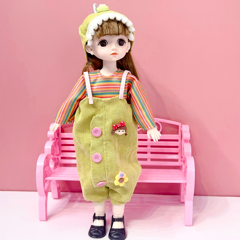 Búp bê BJD 30cm đa khớp linh hoạt Babie công chúa nhỏ gương mặt xinh đẹp