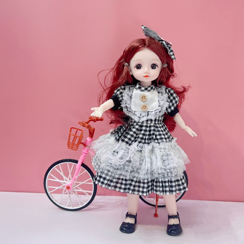 Búp bê BJD 30cm đa khớp linh hoạt Babie công chúa nhỏ gương mặt xinh đẹp