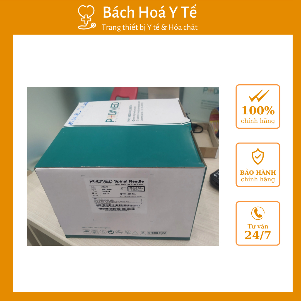 Kim chọc dò tủy sống, thích hợp cho gây tê tủy sống