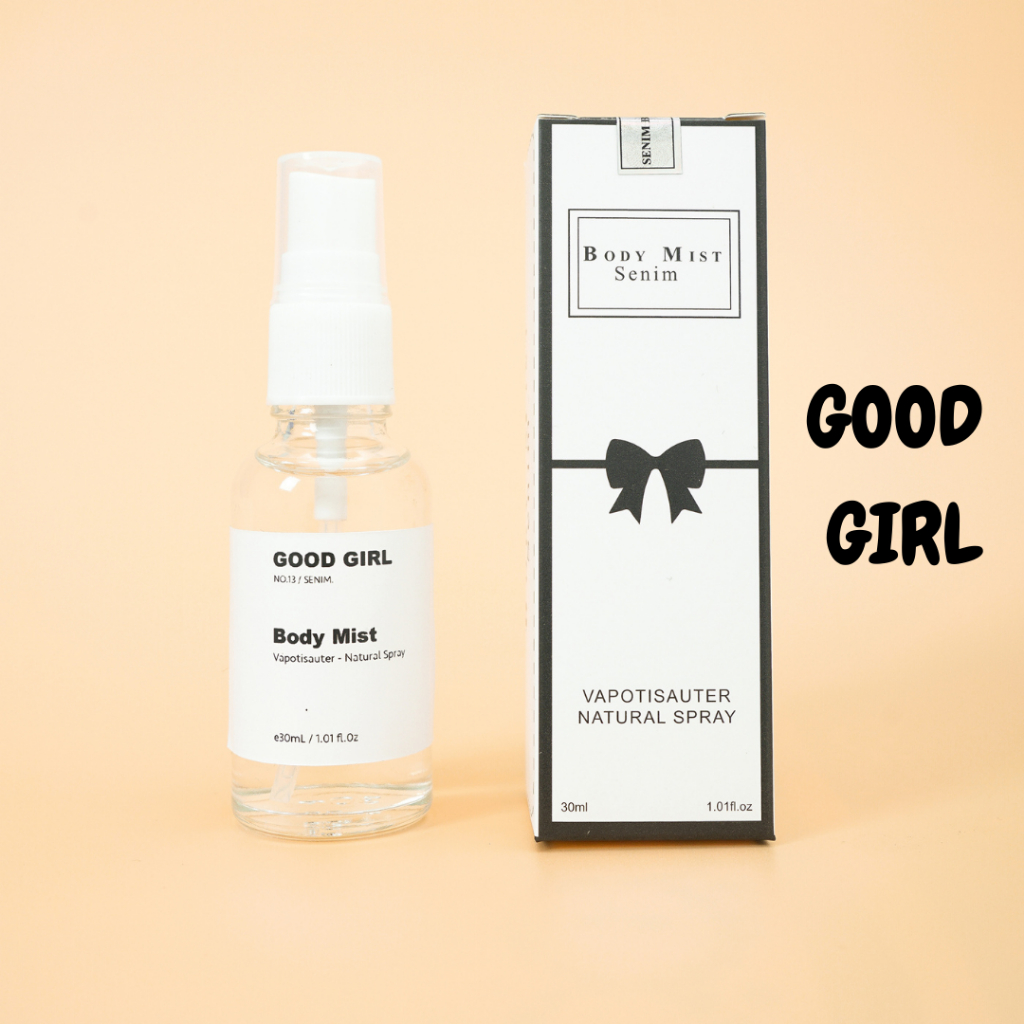 Body mist nữ hương nước hoa Good girl chính hãng SENIM, Xịt thơm body hương ngọt dịu quyến rũ - 30mL