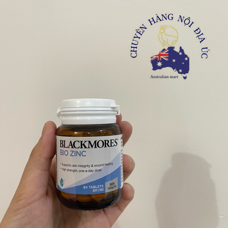 Viên uống Blackmores BIO ZINC Úc 84v bổ sung Kẽm, hỗ trợ khả năng miễn dịch