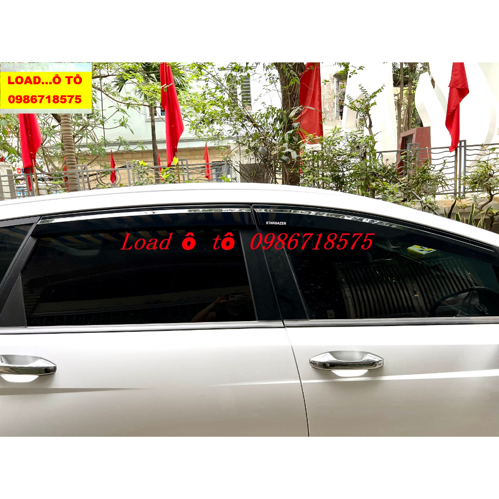 Vè Che Mưa Đen Huyndai Stargazer 2023 Hàng Lên Xe Đẹp Miễn Chê, Bộ 4 Thanh Vè Có Sẵn Keo Dán 3M