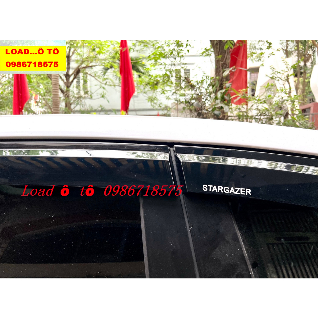 Vè Che Mưa Đen Huyndai Stargazer 2023 Hàng Lên Xe Đẹp Miễn Chê, Bộ 4 Thanh Vè Có Sẵn Keo Dán 3M
