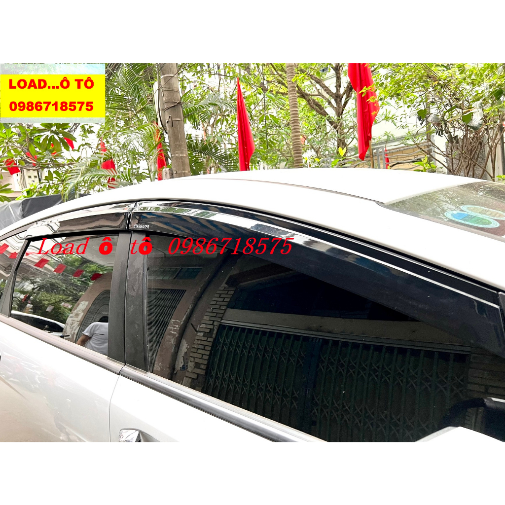 Vè Che Mưa Đen Huyndai Stargazer 2023 Hàng Lên Xe Đẹp Miễn Chê, Bộ 4 Thanh Vè Có Sẵn Keo Dán 3M