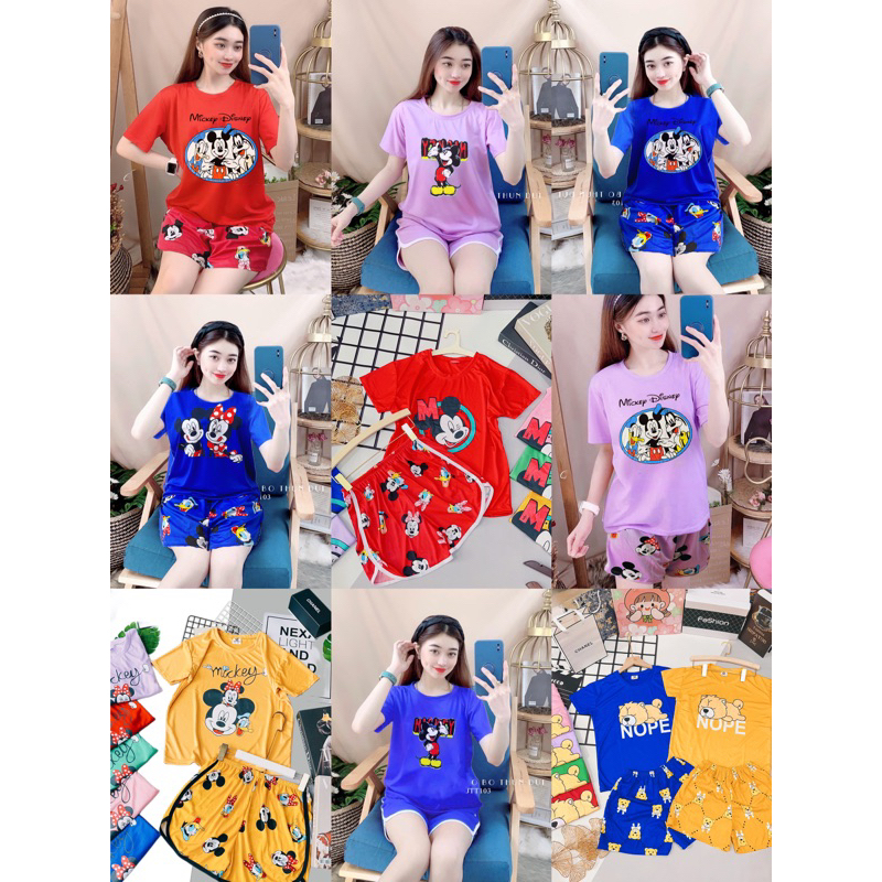 BỘ THUN ĐÙI CHUỘT MICKEY NHIỀU MẪU from TO