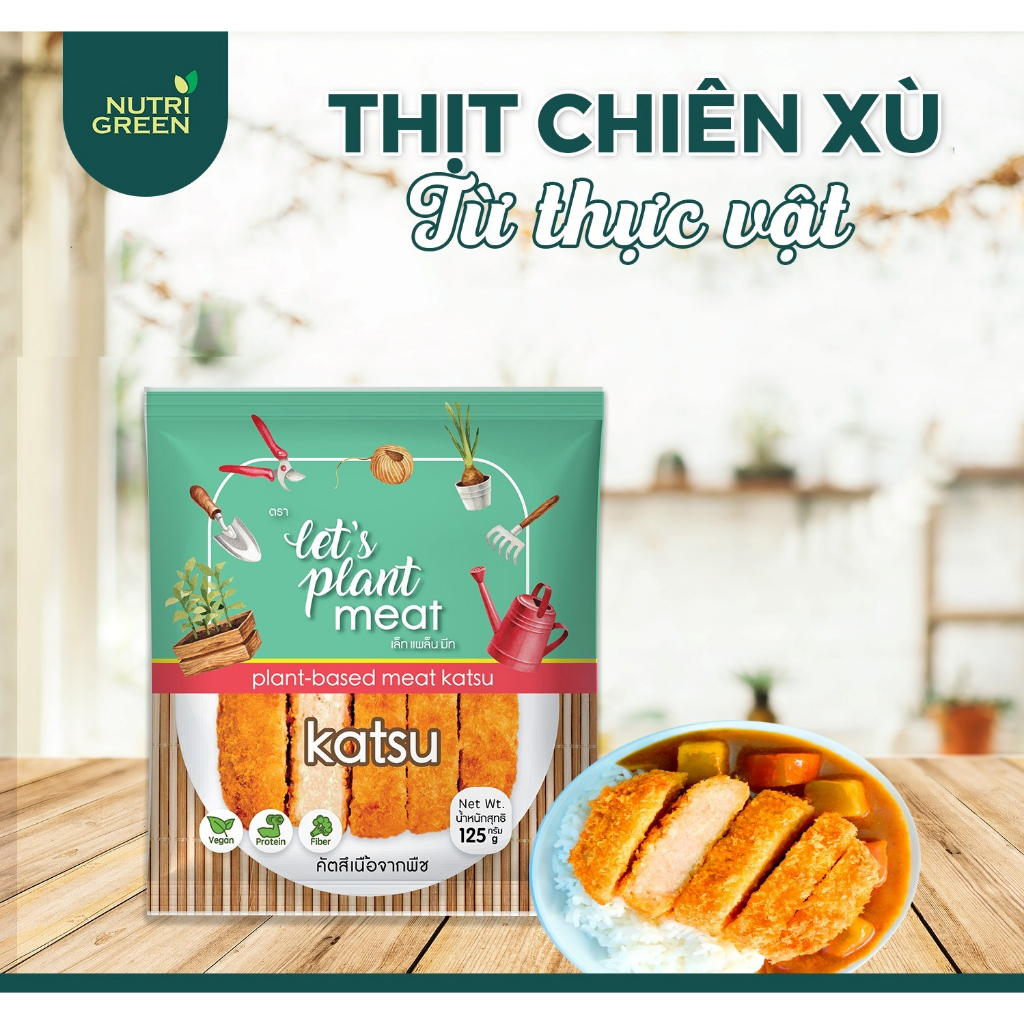 Thịt chay chiên xù cao cấp từ thịt thực vật bổ sung protein thực vật và dinh dưỡng cho người ăn chay NutrigreenFood