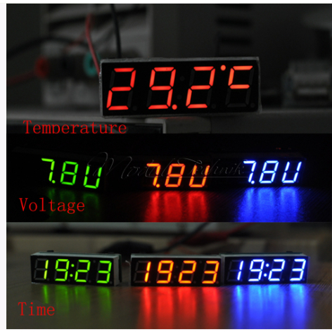 Đồng hồ led và nhiệt độ cho xe hơi, xe máy, phòng ngủ