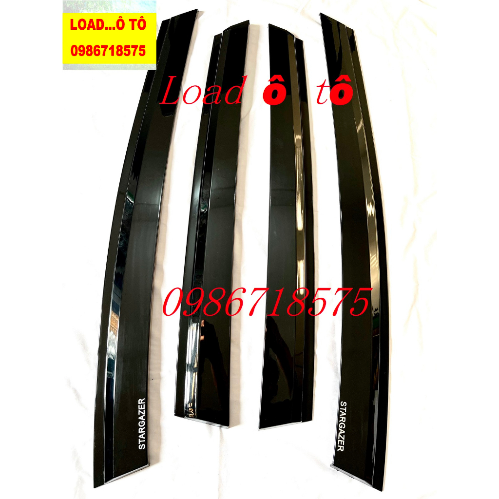 Vè Che Mưa Đen Huyndai Stargazer 2023 Hàng Lên Xe Đẹp Miễn Chê, Bộ 4 Thanh Vè Có Sẵn Keo Dán 3M