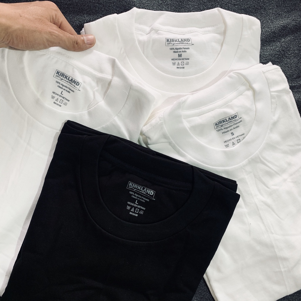 Áo thun Kirkland form Châu Âu tay lỡ chất cotton 100% phông oversize Nam nữ unisex đủ size Semclothes