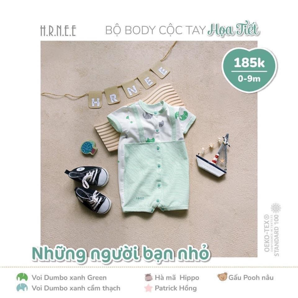 Hrnee - Bộ body cộc tay họa tiết