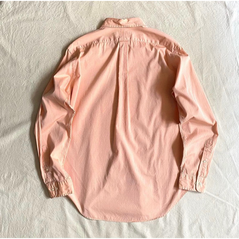 ÁO SƠMI NAM VẢI OXFORD 100% COTTON, TAY DÀI, DÁNG PHONG CÁCH CHÂU ÂU, MÀU CAM MỸ