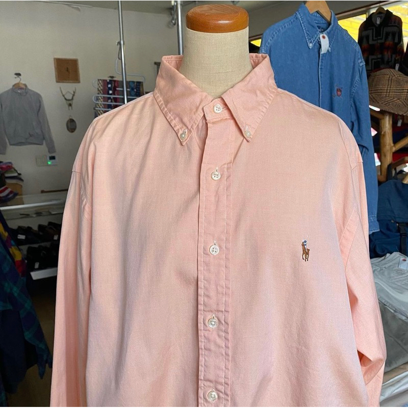 ÁO SƠMI NAM VẢI OXFORD 100% COTTON, TAY DÀI, DÁNG PHONG CÁCH CHÂU ÂU, MÀU CAM MỸ