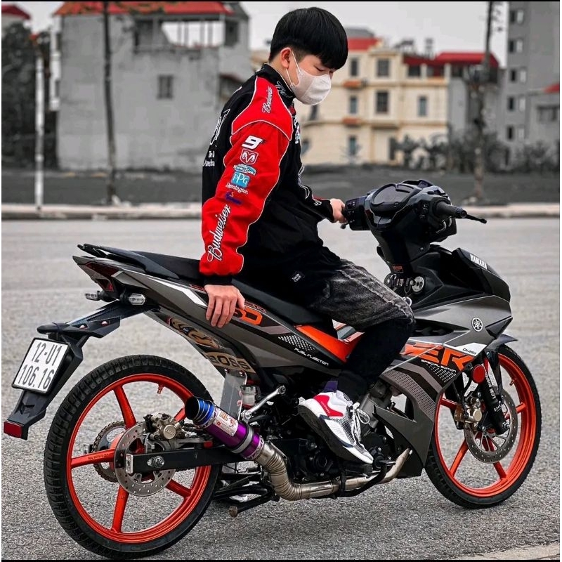 Áo Khoác Bud Raing, Áo 3 Lớp Trằn Bông, Logo Thiêu.