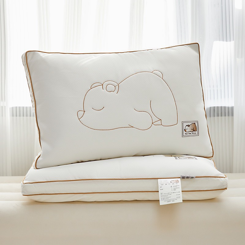 Ruột gối decor Spa at home hoạ tiết gấu cute