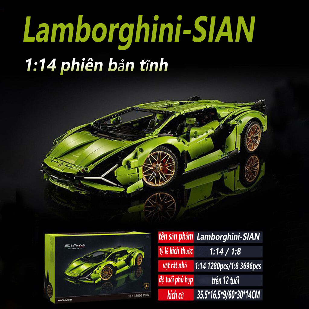 Urchin Toys**Đồ Chơi lắp ráp Xe Đua Bugatii 1:14 1300+pcs Chất Lượng Cao Technic Mô Hình Xe 1:8 4000+pcs