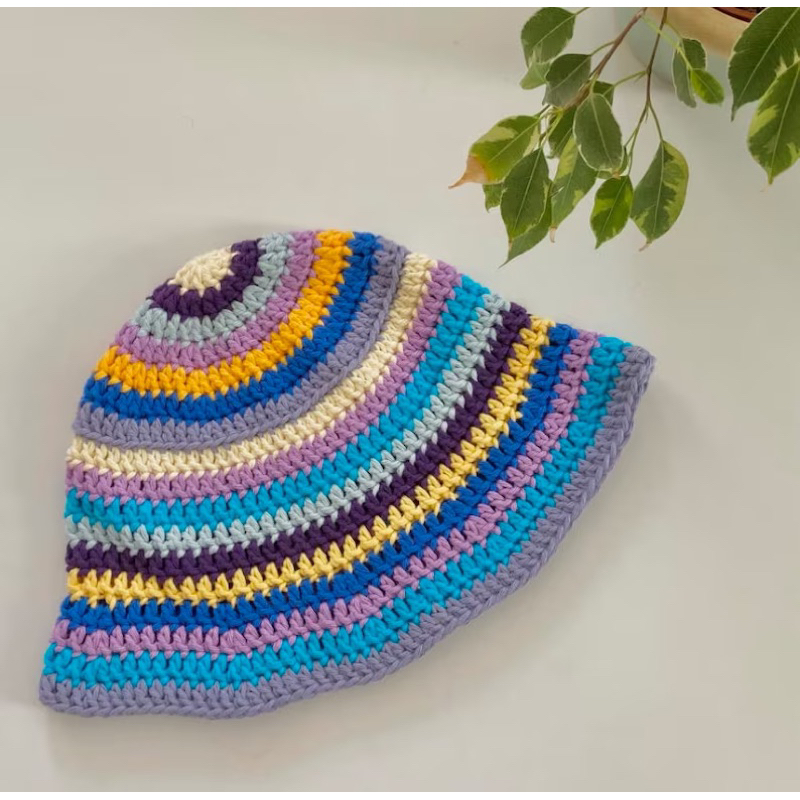 NÓN LEN HANDMADE TAI BÈO SẮC MÀU DỄ THƯƠNG